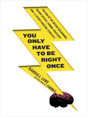 cover image of You Only Have to Be Right Once
